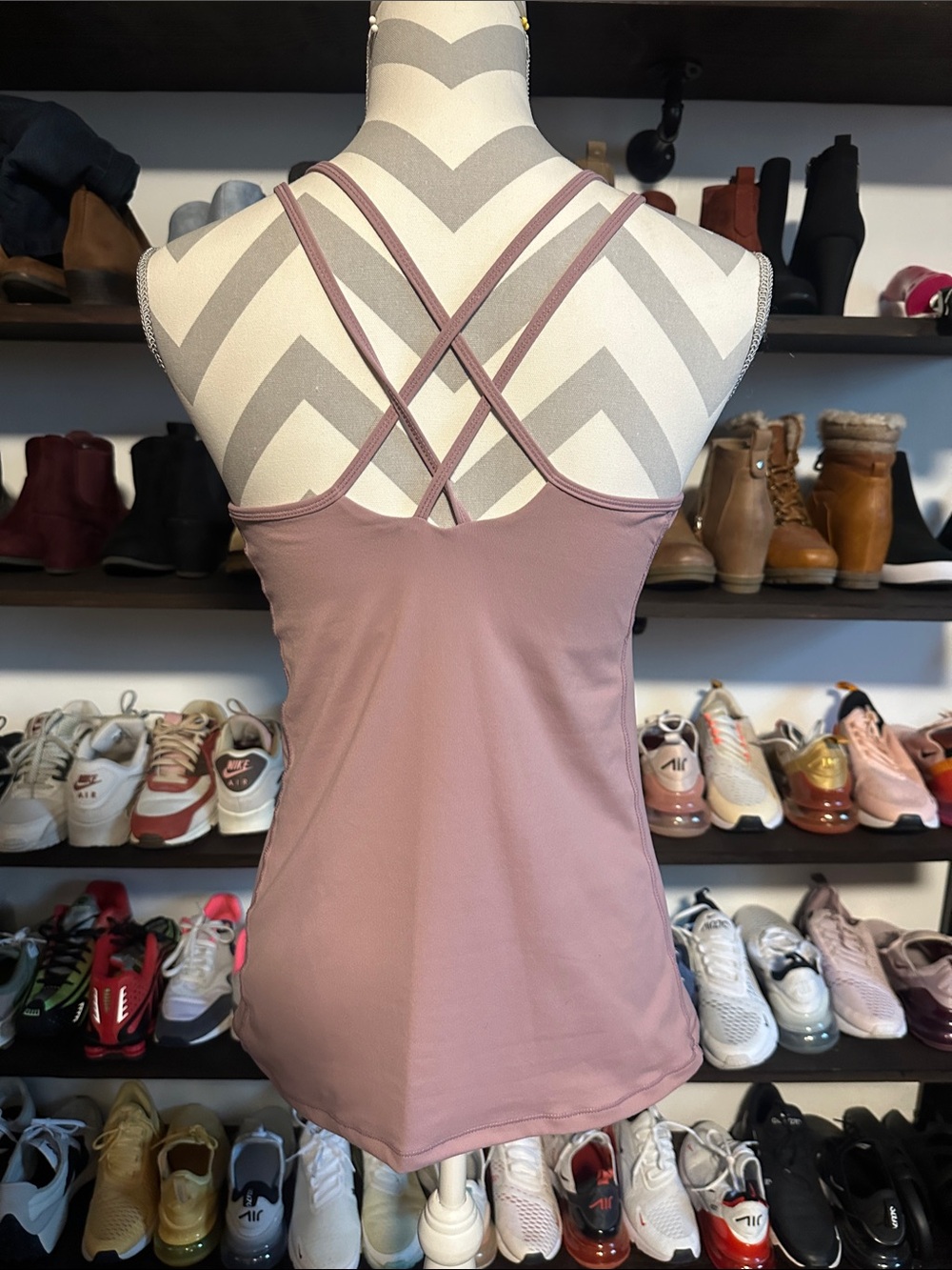 Dusty Rose Crisscross-Back Camisole